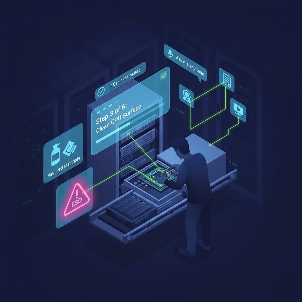 Just-in-Time AI Training Assistant - Real-time procedural guidance during hands-on tasks