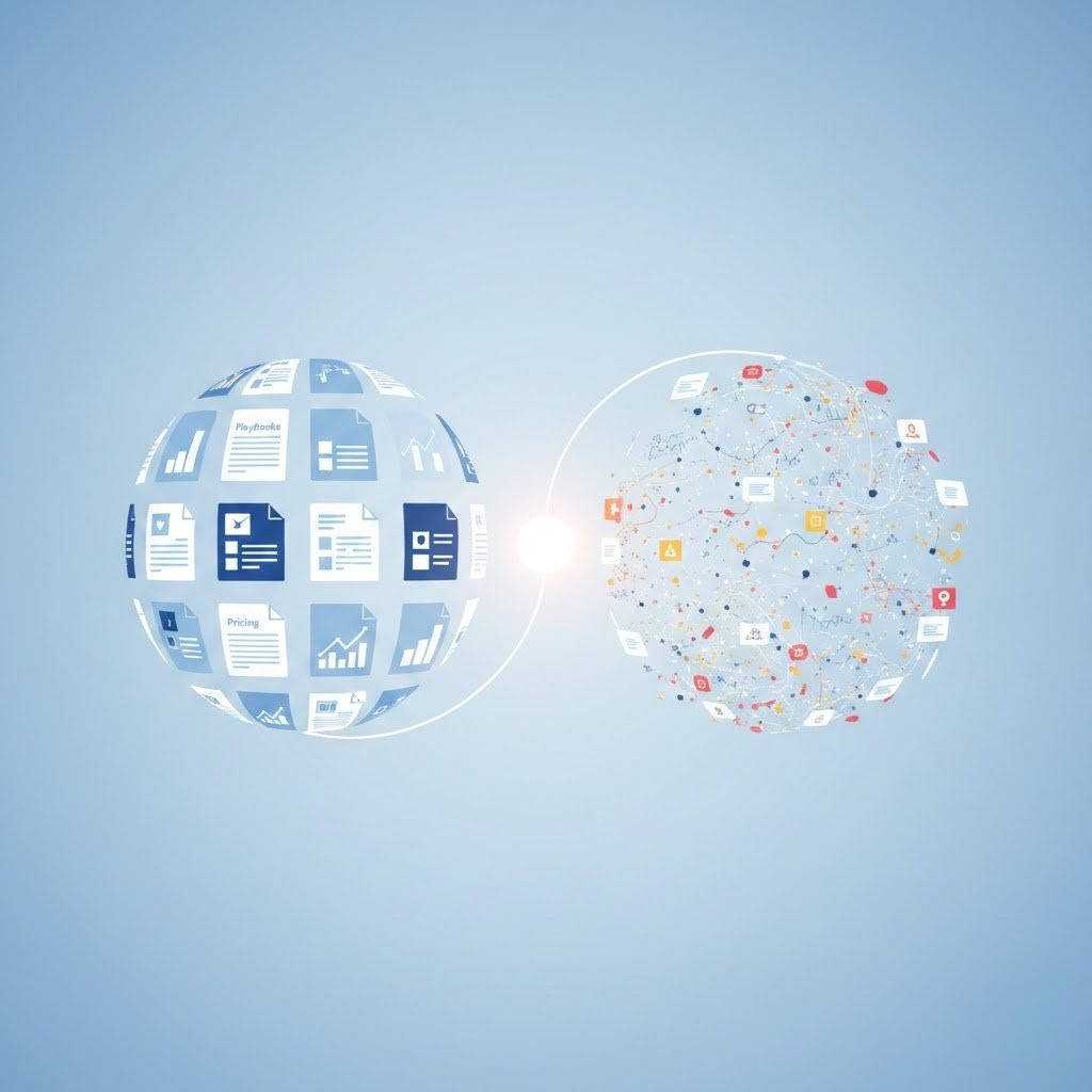 Internal knowledge base connected to real-time external data sources through RAG retrieval system